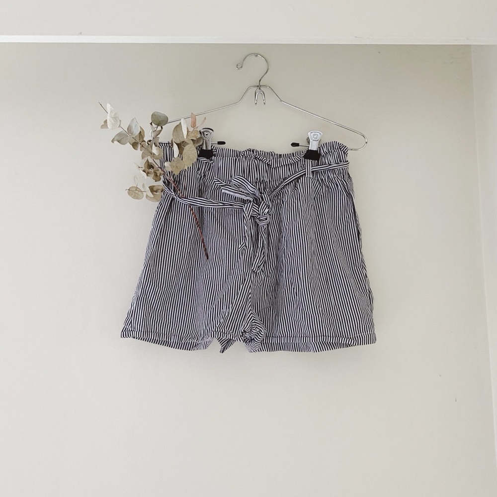 Tie Waist Cotton Shorts